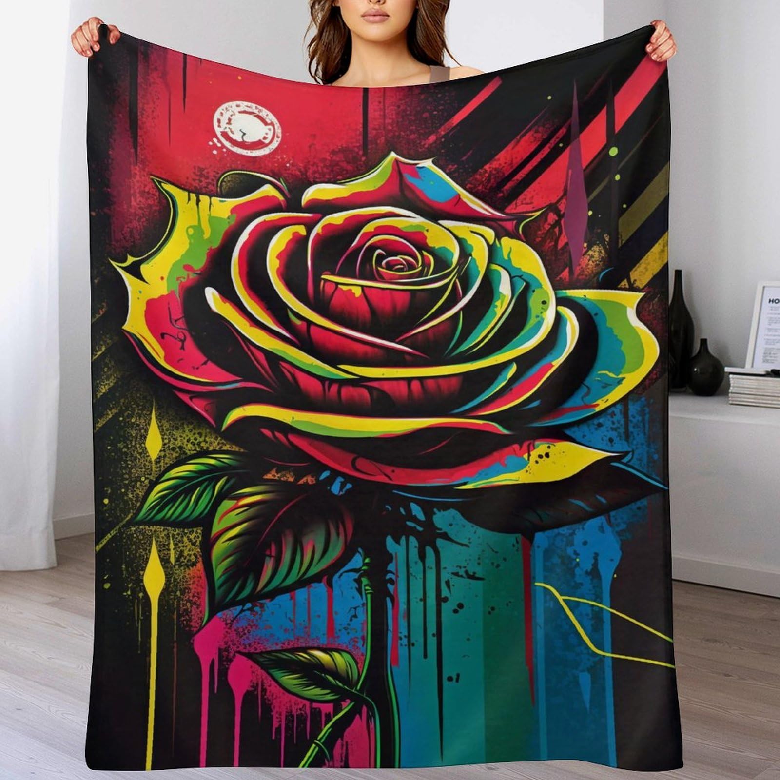 Manta de forro polar rosa ligera de 150x200cm acogedora para cama juvenil