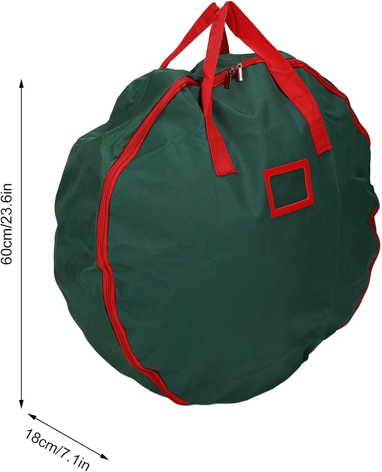 JEOZBM Christmas Wreath Storage Container, Oxford Cloth Round Wreath Storage Bag, Double Zips Xmas Wreath Storage Boxes for Holiday