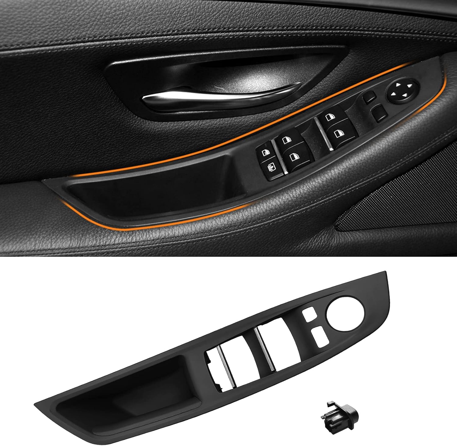 Coques Rétroviseur BMW Noir Brillant - Lot De 2 Pièces Pour Série 1 F20, 2 F22, 3 F30, 4 F32, X1 E84