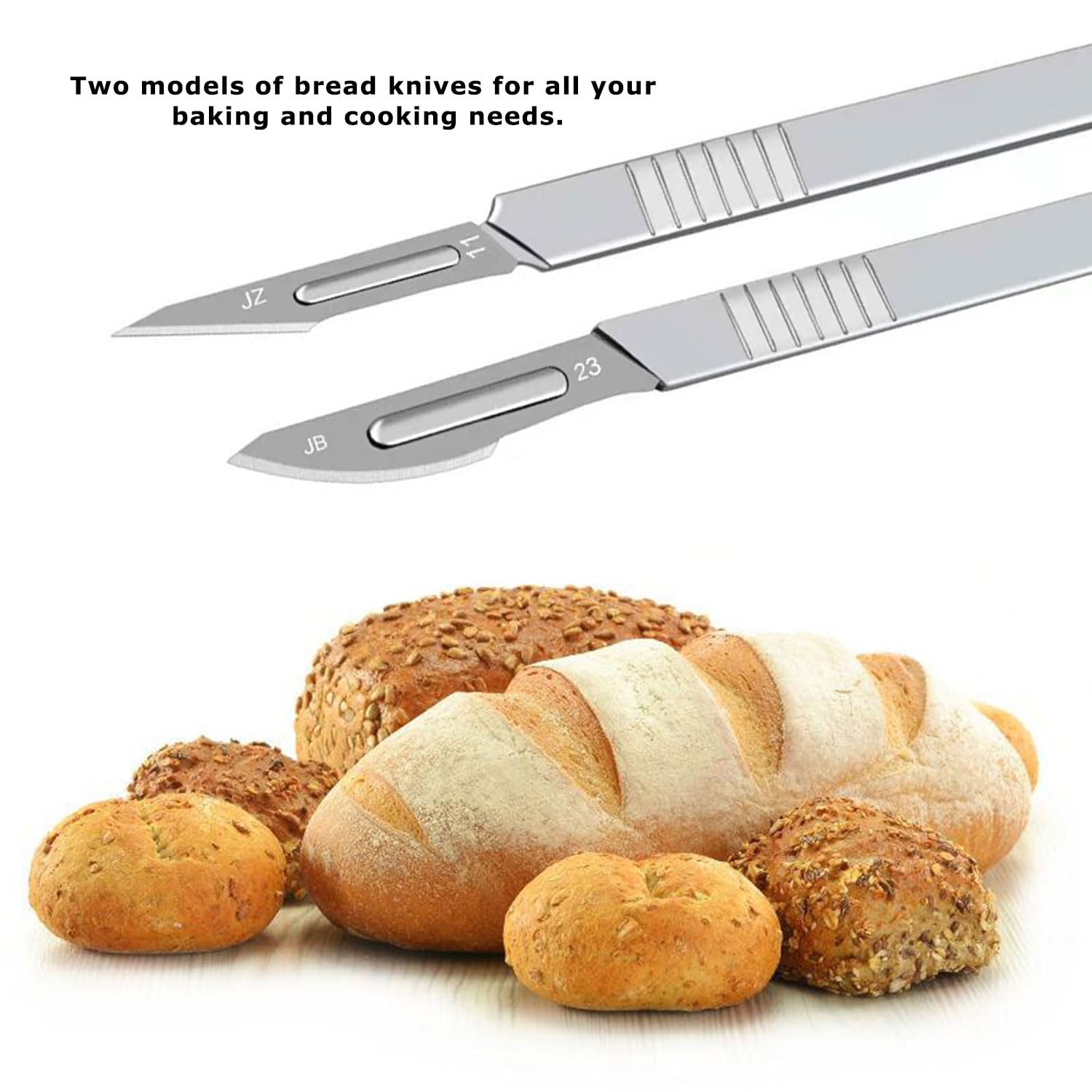 KLLJ Taglierina per Pane Bread Lame,Taglierino per Pane,Coltello da Pane,Lama Pane,Coltello da Panettiere,Coltello per Segnare,per Cuocere, Intagliare Modelli di Pane Crudo, mian bao dao 1