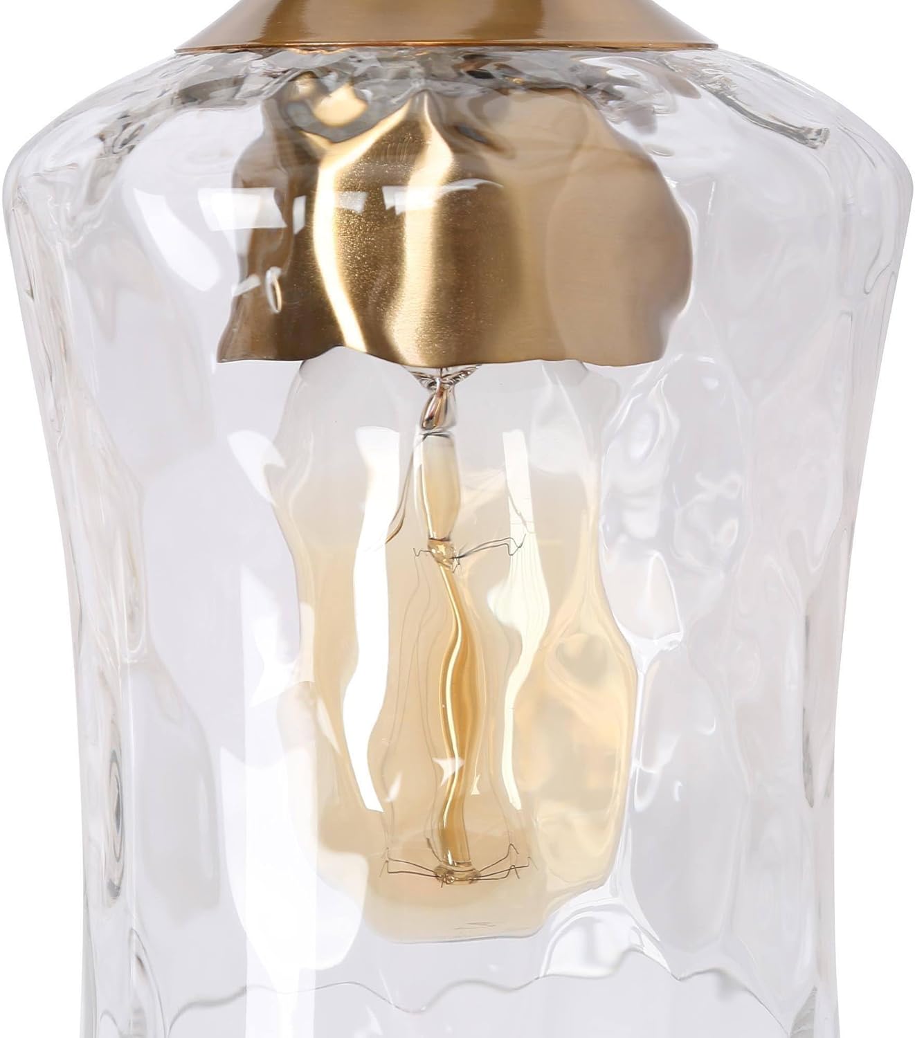 KSANA 28" Large Bathroom Vanity Lights, 4 Light Mid-Century Modern Vanity Light with Textured Glass Shade Black and Electroplated Brass Bathroom Light Fixtures for Hallway, Entryway