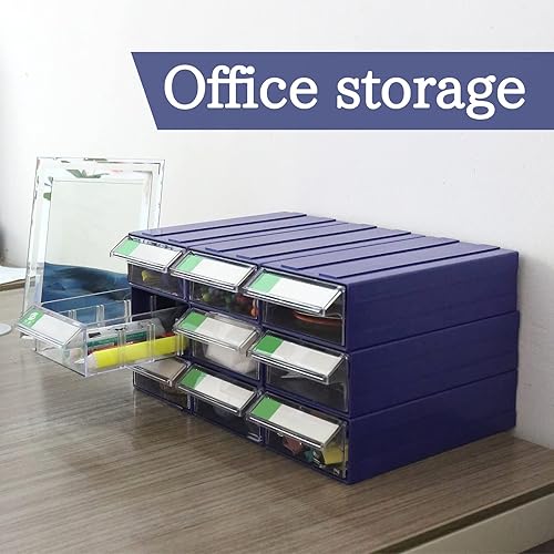 Miniatura 9 de Organizador de maquillaje, caja de almacenamiento de manualidades, cajón de manualidades, estante apilable de plástico, estante multifuncional para