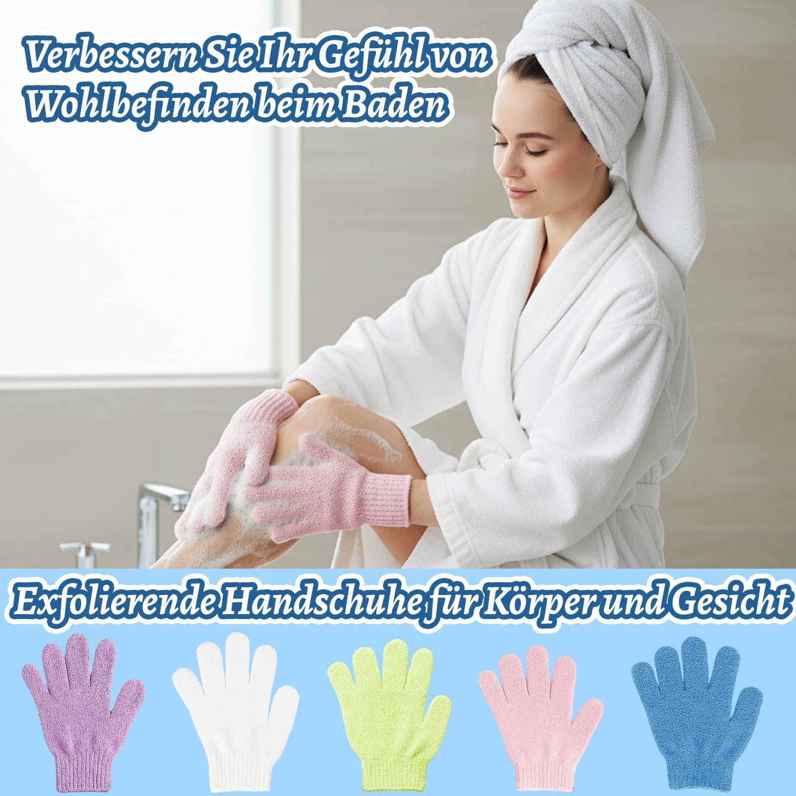 peeling handschuh gesicht 20 Stück Peelinghandschuh, Peeling-Handschuhe Exfoliating Gloves für Körper und Massage Peeling, Waschhandschuh Körper Für Hautpflege & Wellness (Weiß,Rosa,Lila,Grün,Blau) Kosmetik REM Superfinishing:No SHOT RACE GEAR Custom Bachelor Party Game