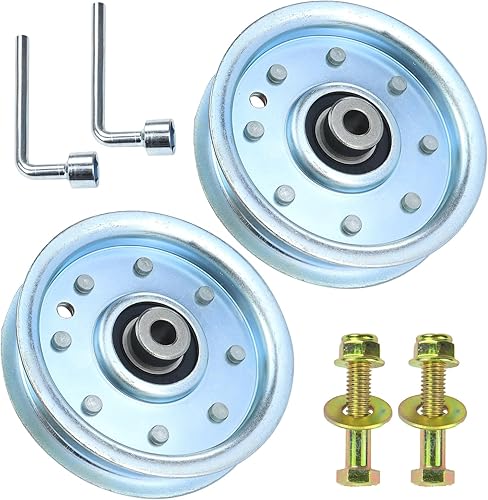 Paquete de 2 poleas tensoras 756-0627D reemplazan a la polea tensora MTD 756-0627B, polea tensora plana MTD 756-0627, polea tensora 756-0627B, 1