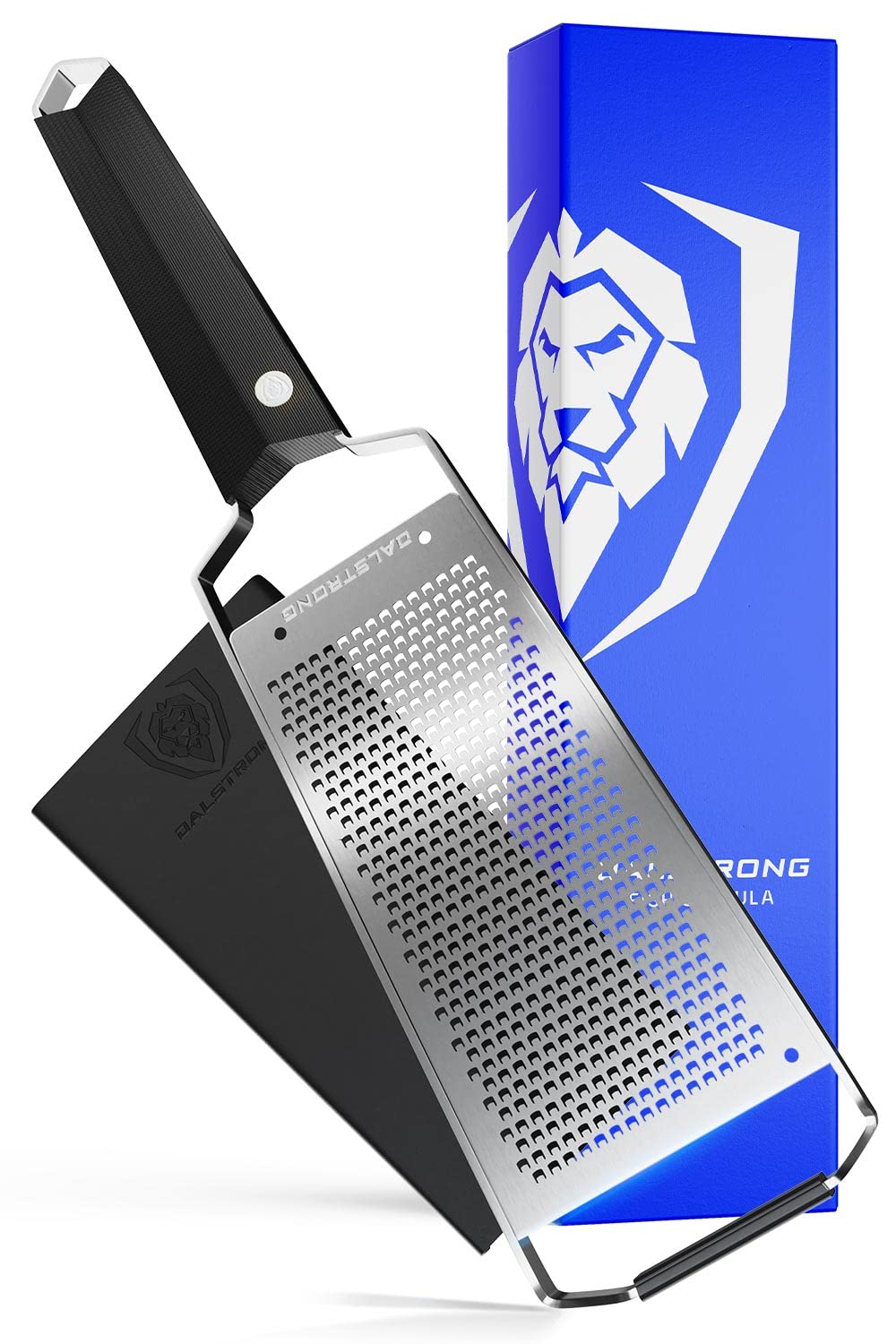 Dalstrong Professional Wide Cheese Grater - Fine - 304 Stainless Steel Blade - G10 Handle Kitchen Shredder -