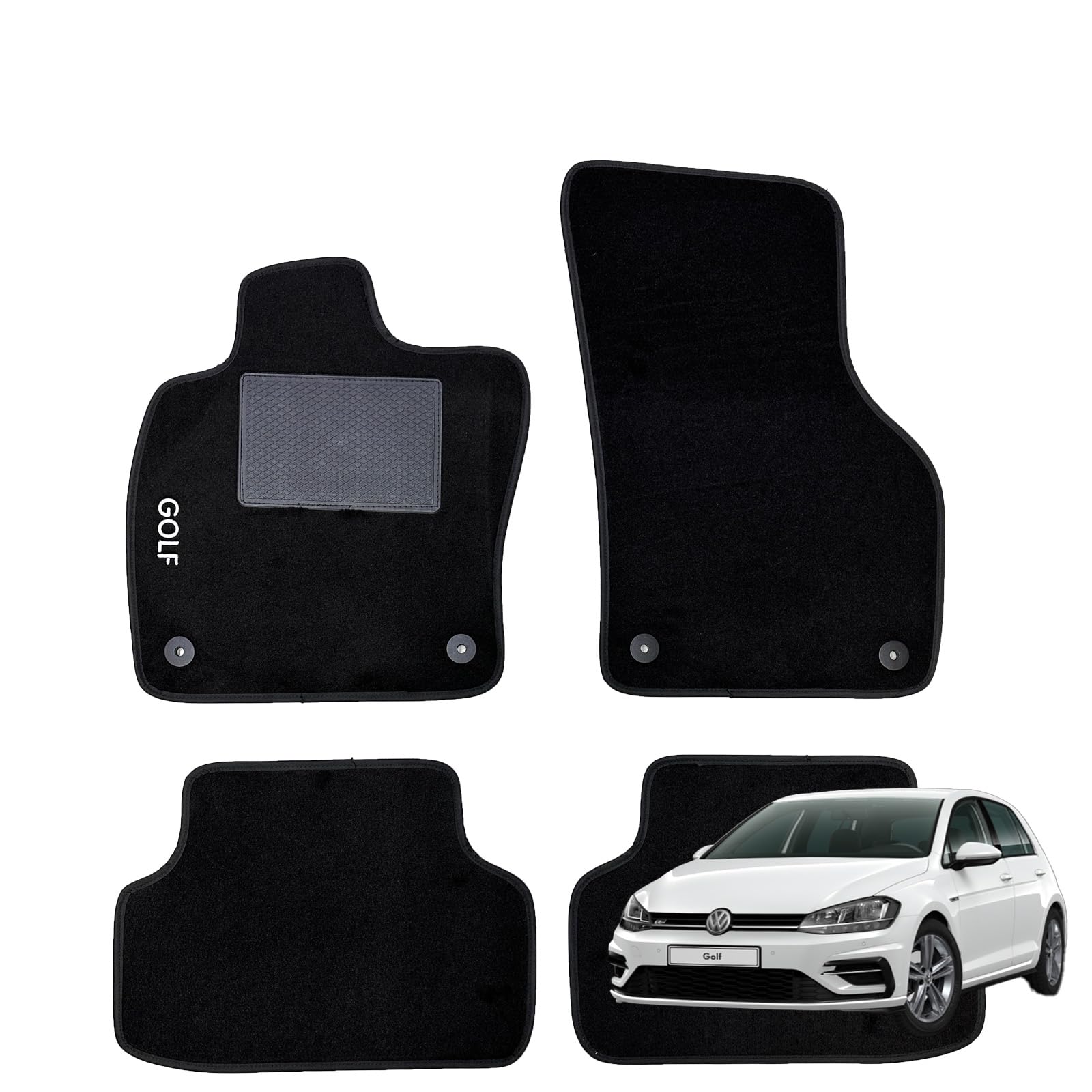 M MOTOS Tappetino Auto In Velluto Premium Per Volkswagen Amarok 2010-2016 – Lato Guida, Colore Bronzo, Antiscivolo, Spessore 7mm