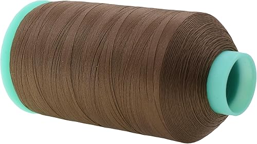 Miniatura 1041 de Mandala Crafts Hilos de coser resistentes de nailon consolidado, hilo para tejer jeans de cuero, hilos de tapicería marina al aire libre, Beige