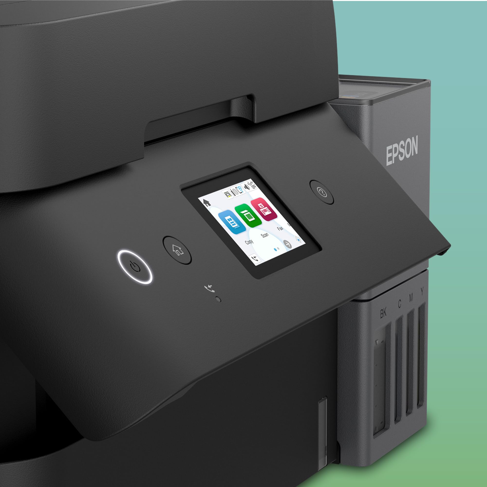 Epson Solution d’Impression A4 EcoTank ET-4955 avec Wi-FI, réservoirs d’Encre AirPrint, Chargeur de Documents, Impression, numérisation, Copie et fax Recto Verso + Jusqu’à 3 Ans d’Encre Inclus