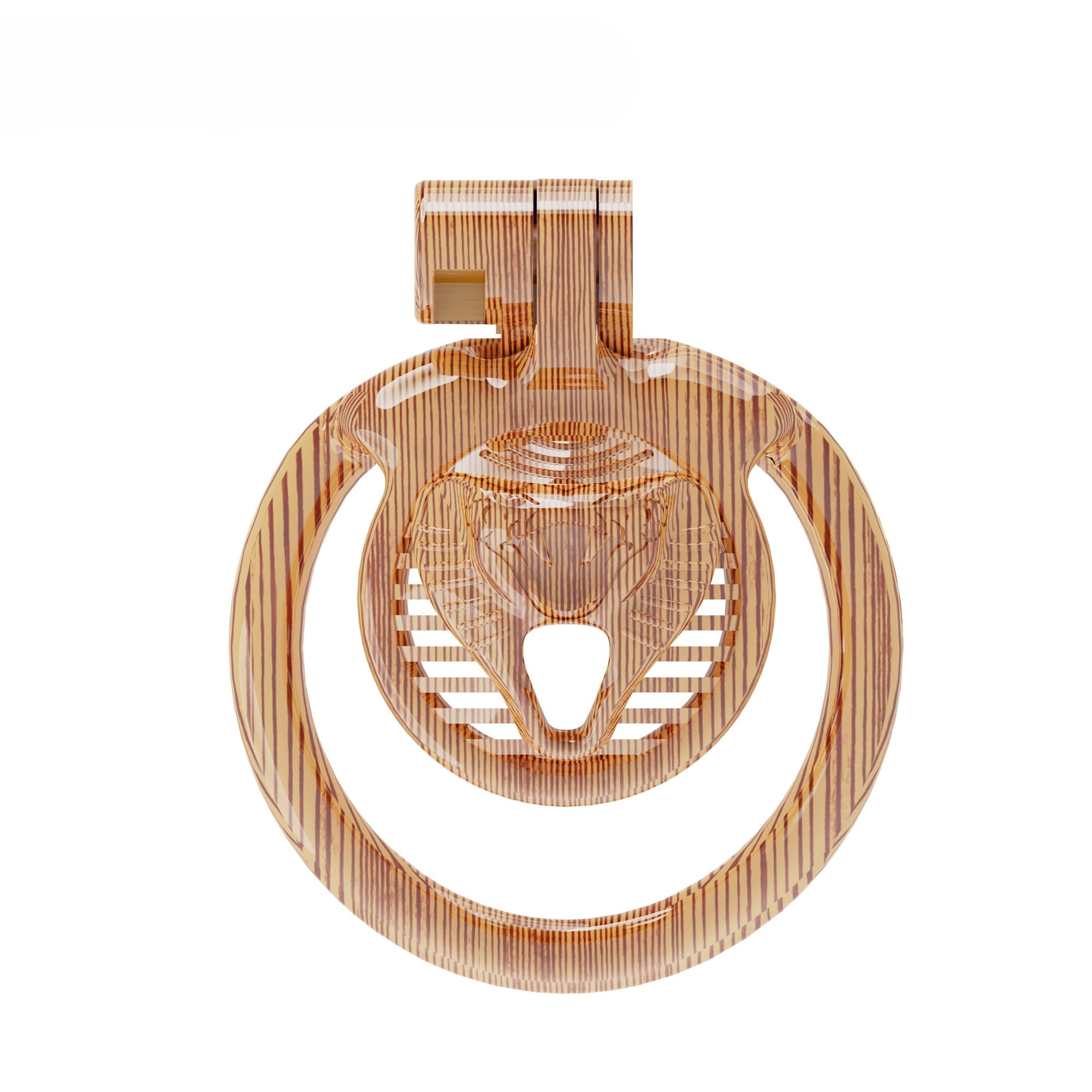 Men's Athletic Protective Gear Lightweight, Breathable Groin Guard Cage Resin Wood Grain Texture (US-A205) (CX-4MW)