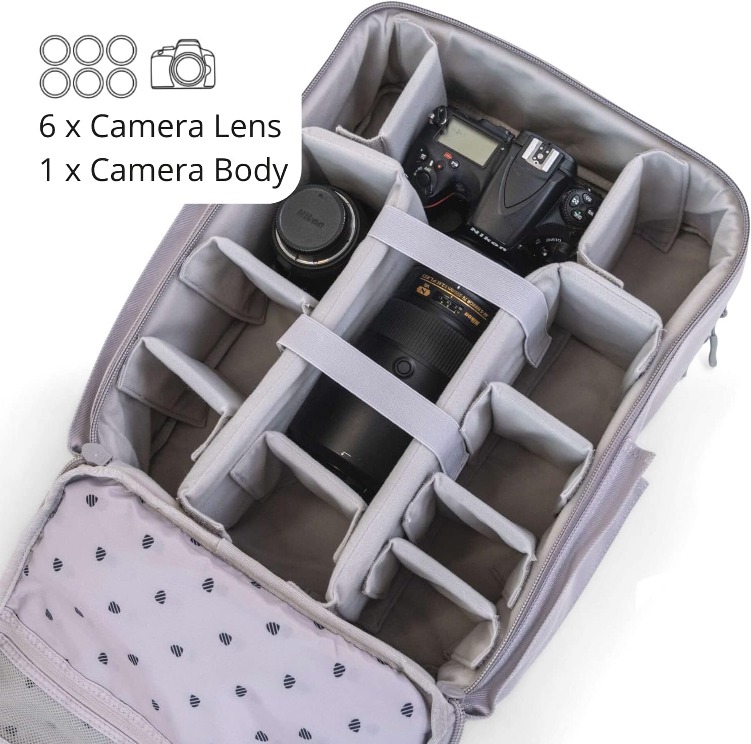 Langly Sierra Camera Backpack: A Modern & Travel-friendly Photography Backpack Compatible With Both 18in Laptop & DSLR Accessories 24L (Dew)