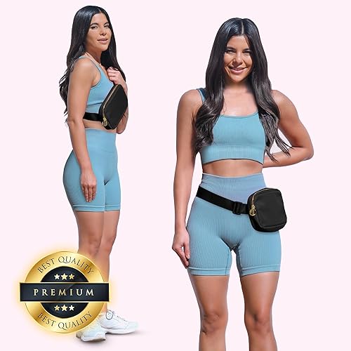 Vista 2 de Riñonera cruzada para mujer Riñonera para mujer Riñonera para mujer Riñonera de moda para mujer, cangurera cruzada para mujer, Negro -, Cinturón