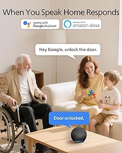 Philips Wi-Fi Door Lock, WiFi Smart Lock Keyless Entry Deadbolt for Front Door, Compatible with Alexa & Google Assistant, Remote Control, Built-in WiFi, APP Fingerprint Passcode Unlock, Auto Locking