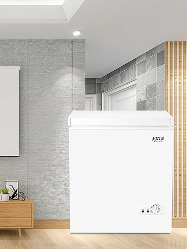 Miniatura 5 de KRIB BLING Congelador Krib Bling - Termostato ajustable compacto con cesta de almacenamiento extraíble para casa, cocina, garaje, sótano (7.0 pies