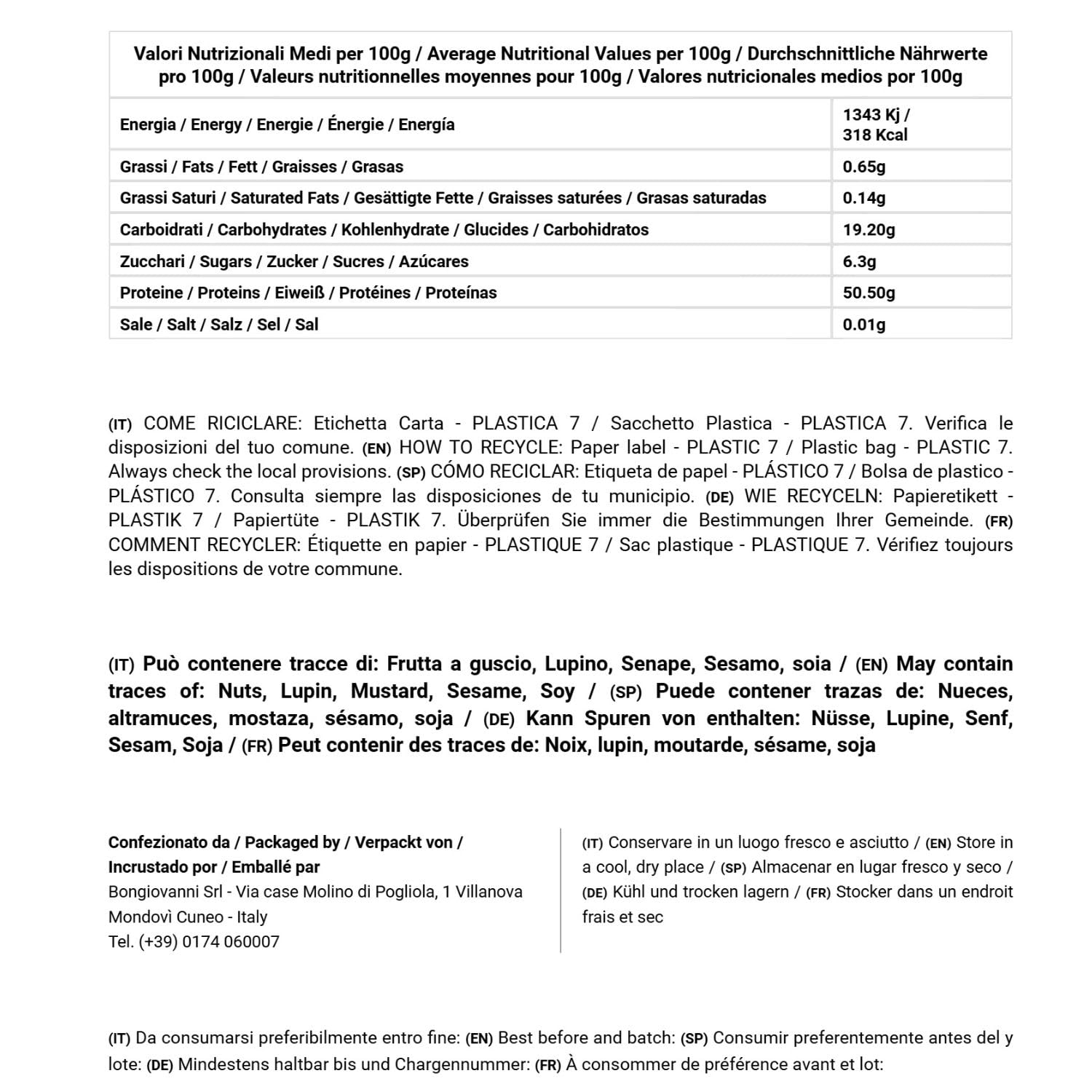 Bongiovanni (Farine e bontà naturali) - Bistecche di Soia 5Kg