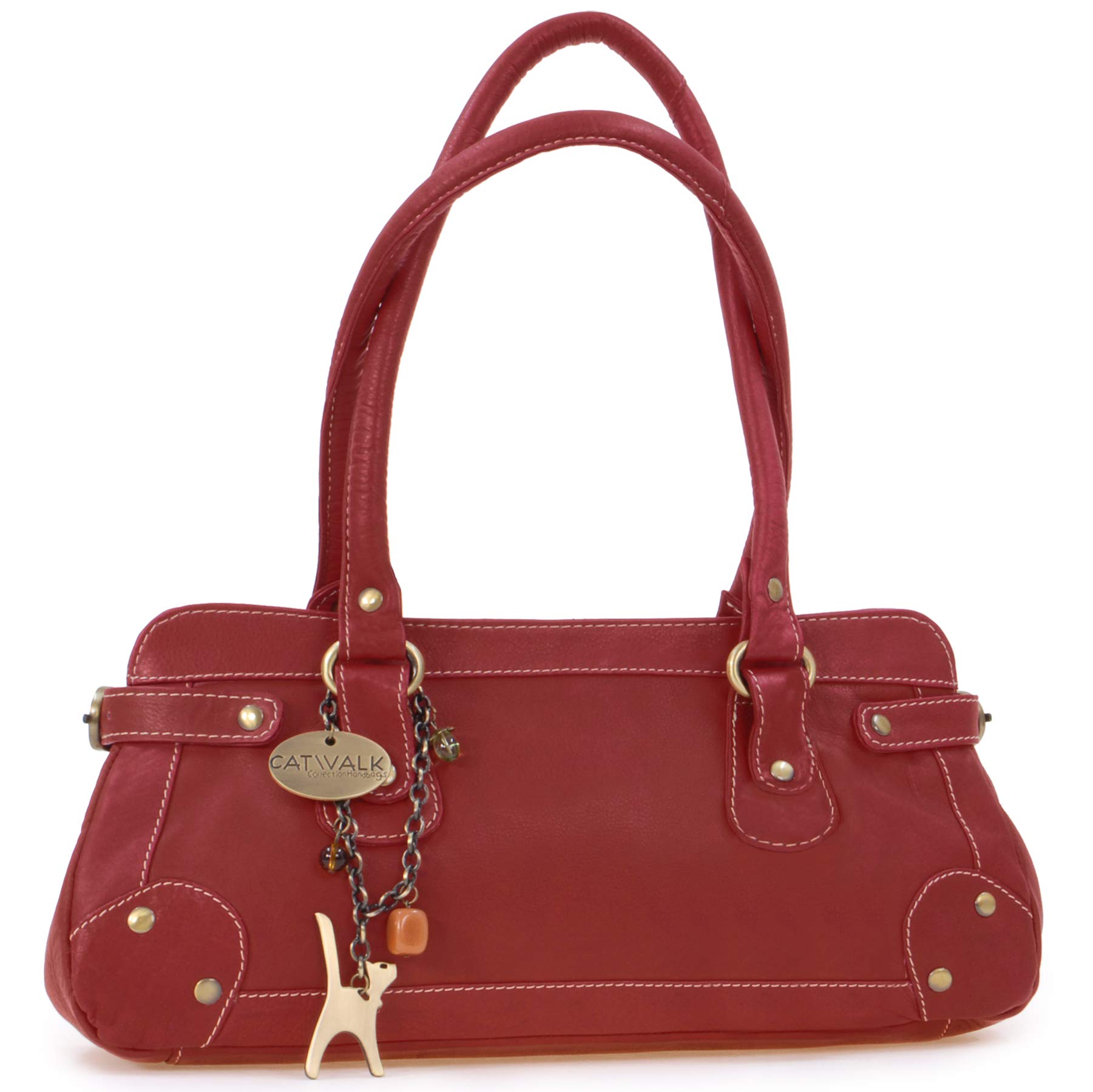 Catwalk Collection HandbagsWomen's Leather Top Handle/Shoulder Bag - CARNABY STREET