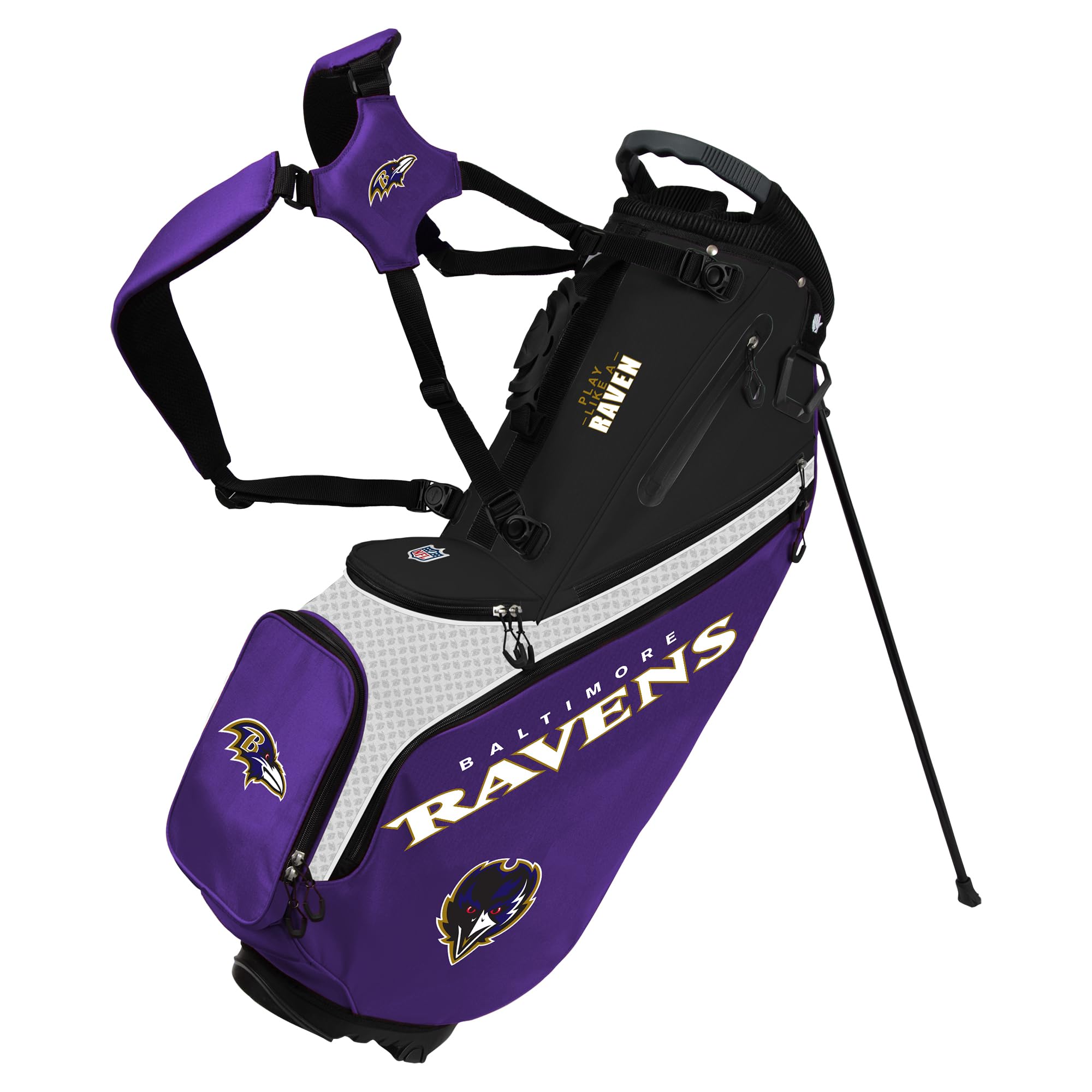 Team Effort Back Nine Stand Bag NFL Baltimore Ravens