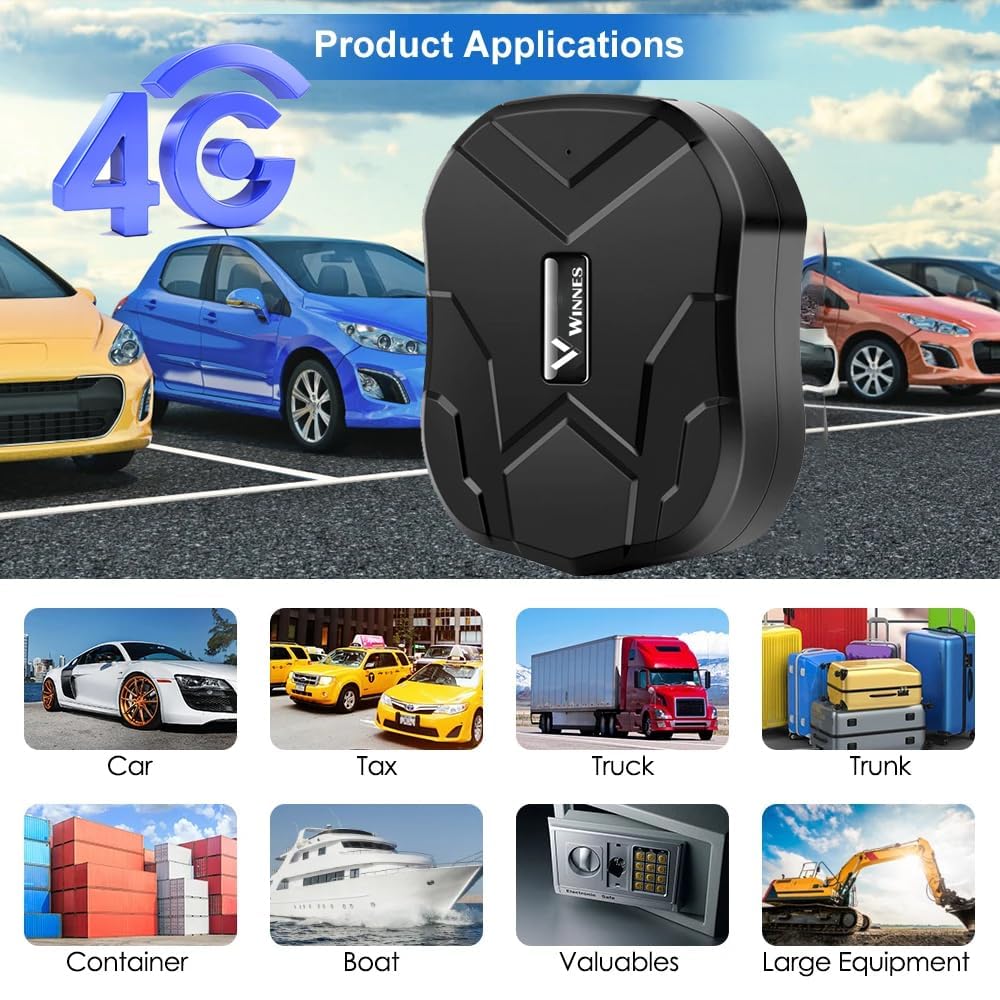 4G Traceur GPS Voiture 20000mAh TK905Pro Tracker GPS Autonomie 240 Jours, Localisateur Magnétique Étanche avec Carte SIM Incluse, Alarme Vibration/Géofence, Plateforme Gratuite pour Véhicules