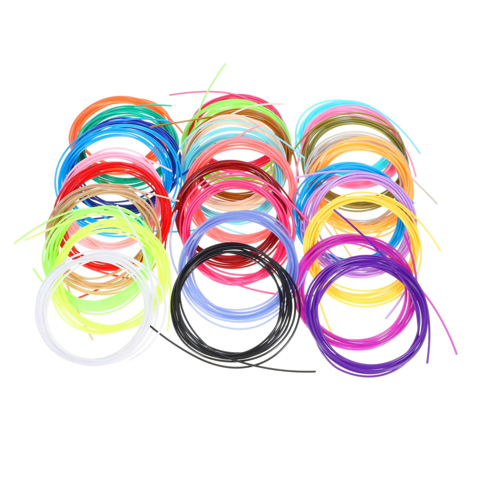 3 Juegos Consumibles De Impresión Suministros Impresora D Cables De Impresión 3d Filamento De Impresión Material 3d Suministros De Impresión Filamento Abdominal Abs 30 Rollos*3
