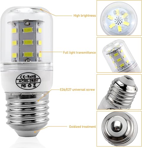 Miniatura 3 de 5304511738 Bombilla LED para refrigerador de 3.5 W para Cro-sley Frigi-daire - Sustituye a KEID34L KEL3418L 458444, AP6278388, PS12364857 Bombilla