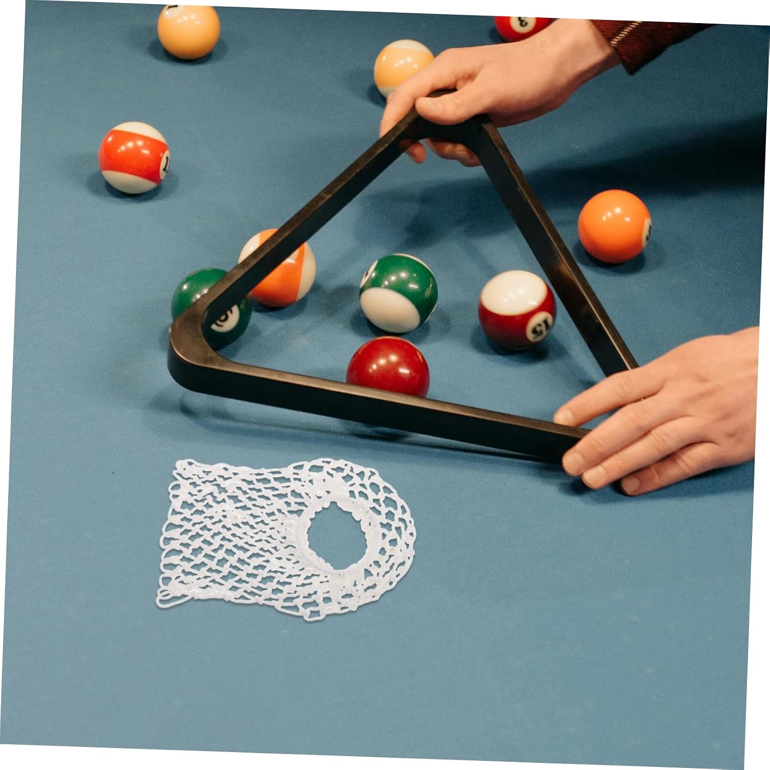 BESPORTBLE 6pcs Pool Table Liners Mesh Pocket Liners Drop Pockets for Billiards Sturdy Easy Setup
