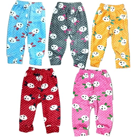 Kids Winter Fleece Pyjamas Combo Pack of 5