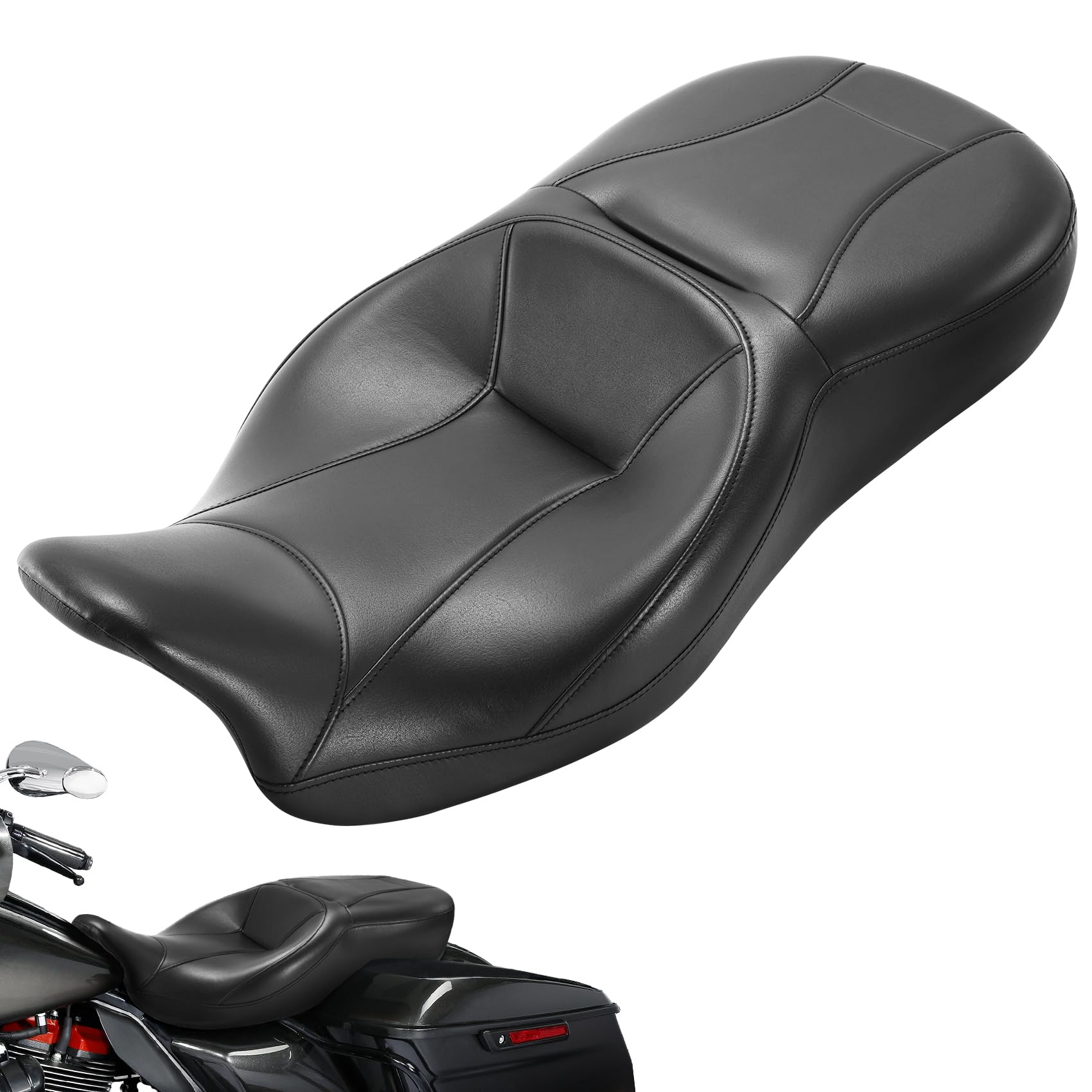 Amazon.com: XFMT Hammock Motorcycle Seat Fit For Harley Touring