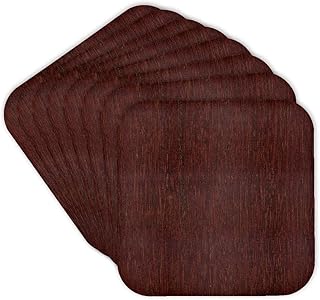 3dRose Bamboo Cherry Wood Set of 8 Coasters - Cork