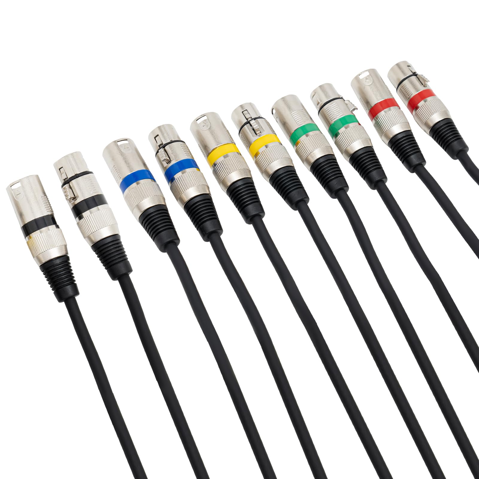 XLR kabel mikrofonowy, RVPE kabel mikrofonowy audio, 16 x 0,15 BS, do oświetlenia scenicznego, kabla komunikacyjnego DMX, zasilania fantomowego, urządzeń nagrywających (5, 3 m)