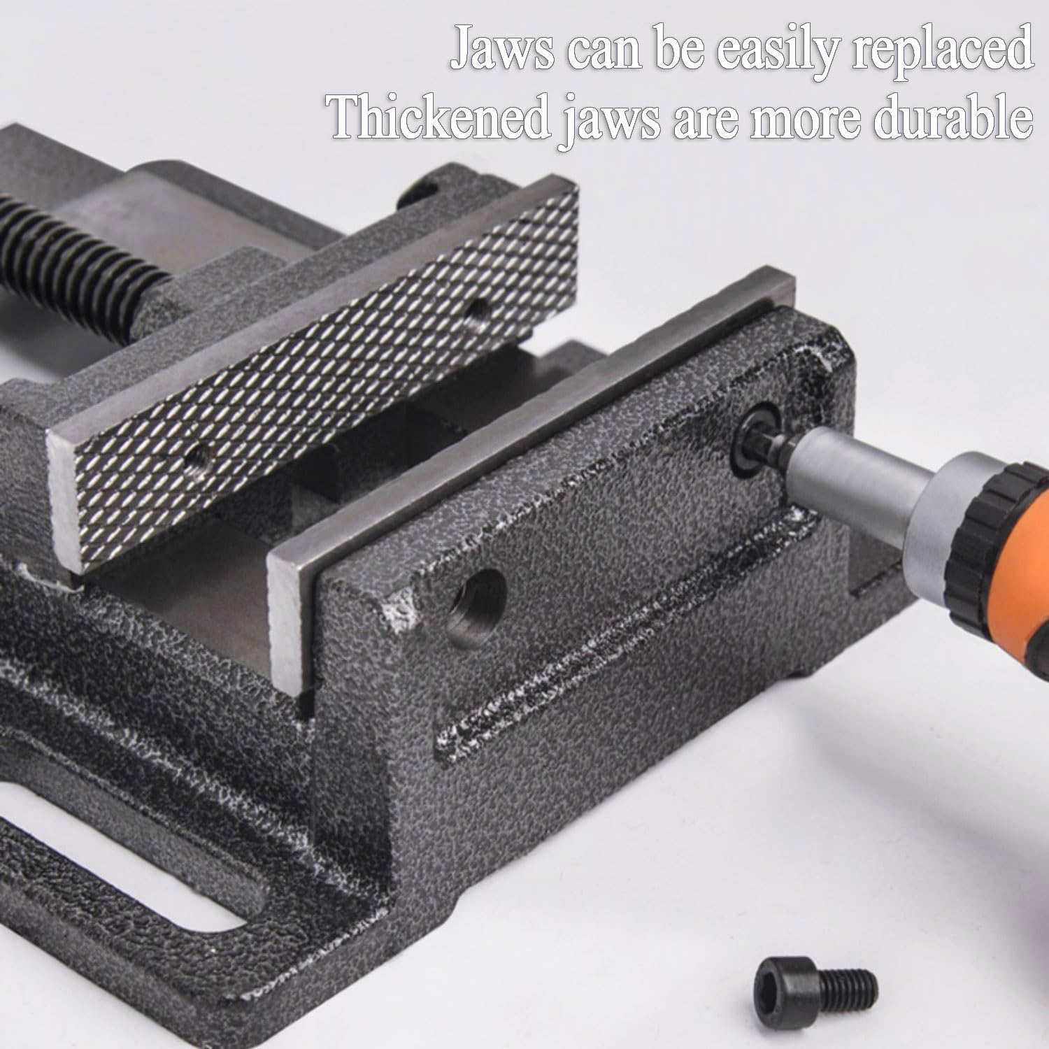 Etau pour perceuse,Etau mécanique, Étau de fraisage industriel avec 4 boulons de montage, perceuse à colonne à dégagement rapide(4inch)