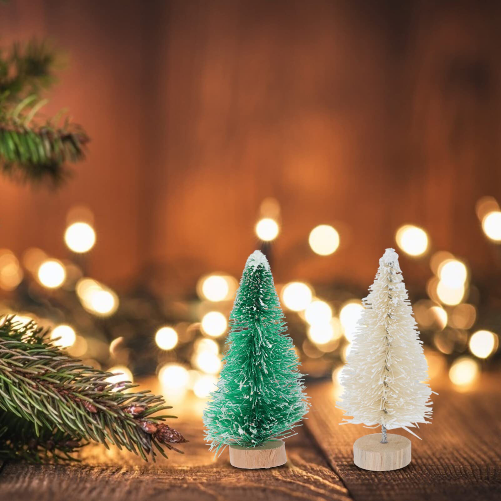 18 Stk Christbaumschmuck Mini-weihnachtsbäume Zum  Produktbild-Vorschau 10