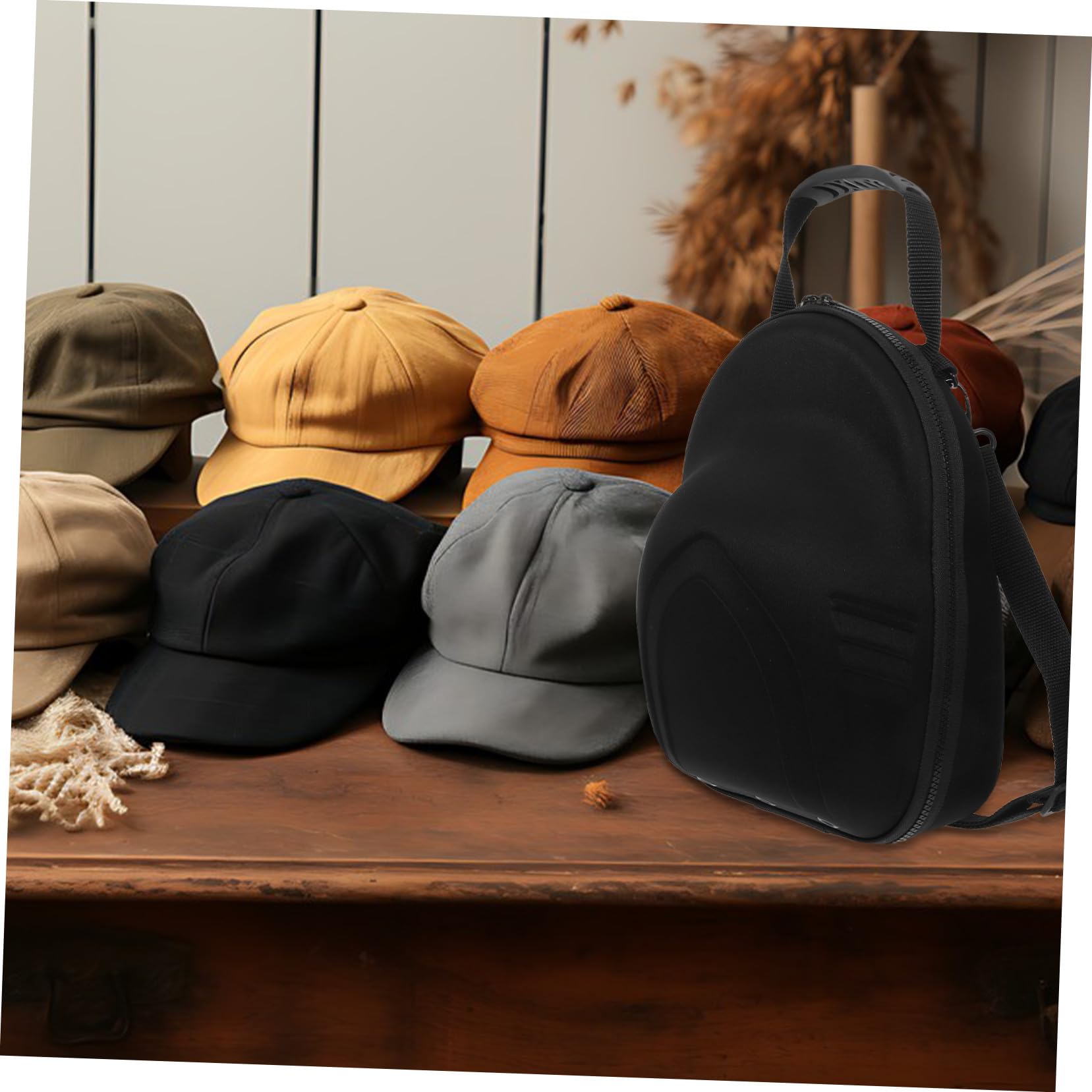 Gatuida Bolsa de Viaje para Gorras Estuche de Eva Caja para Guardar Gorras para Viajes