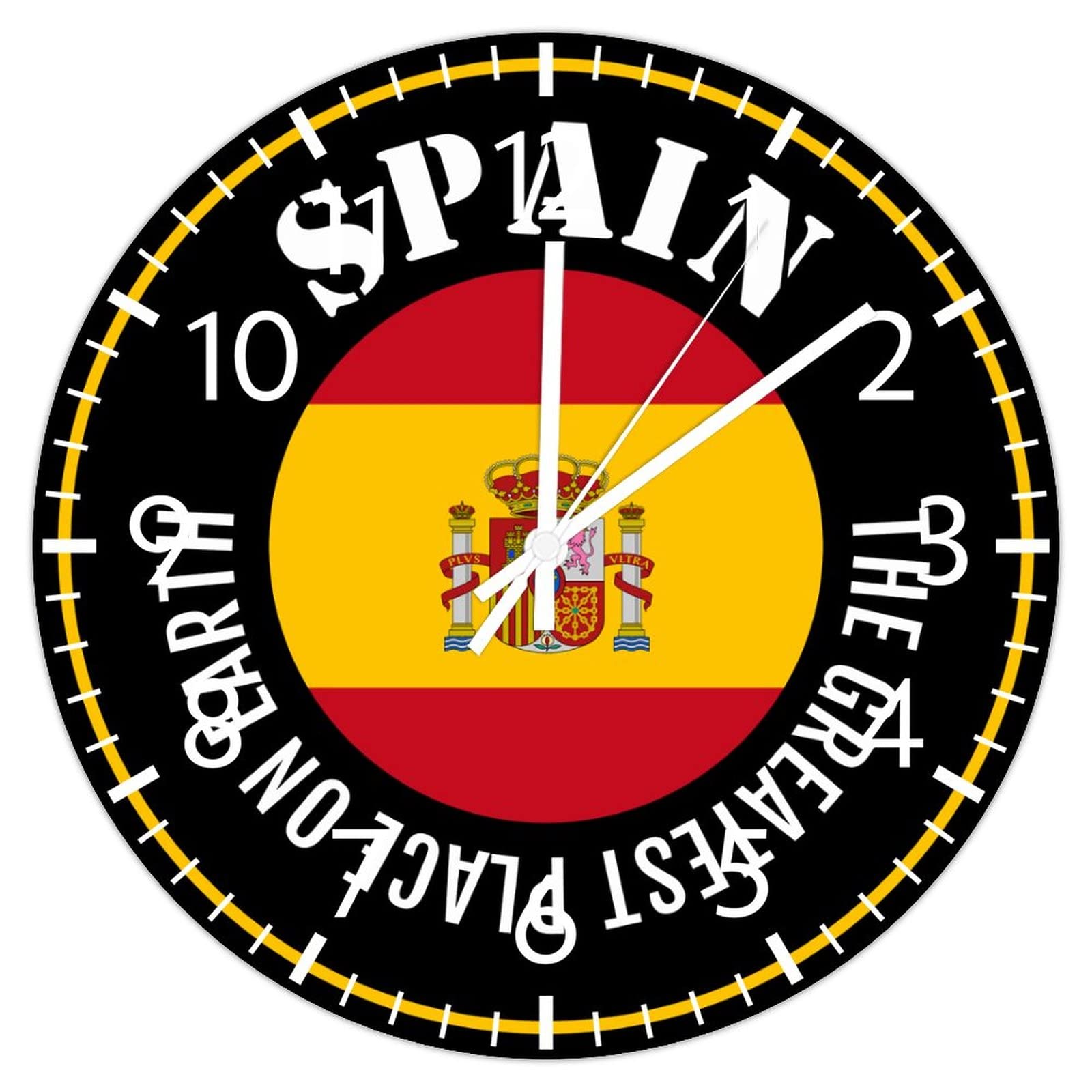 Horloge murale Espagne sans tic-tac pour éliminer les bruits de bureau