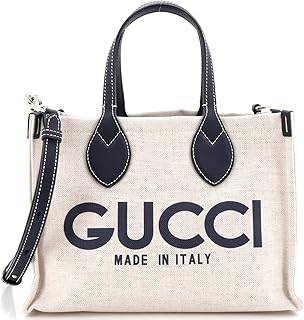 Pre-Loved Logo Shopper Tote Printed Canvas Small, Blue