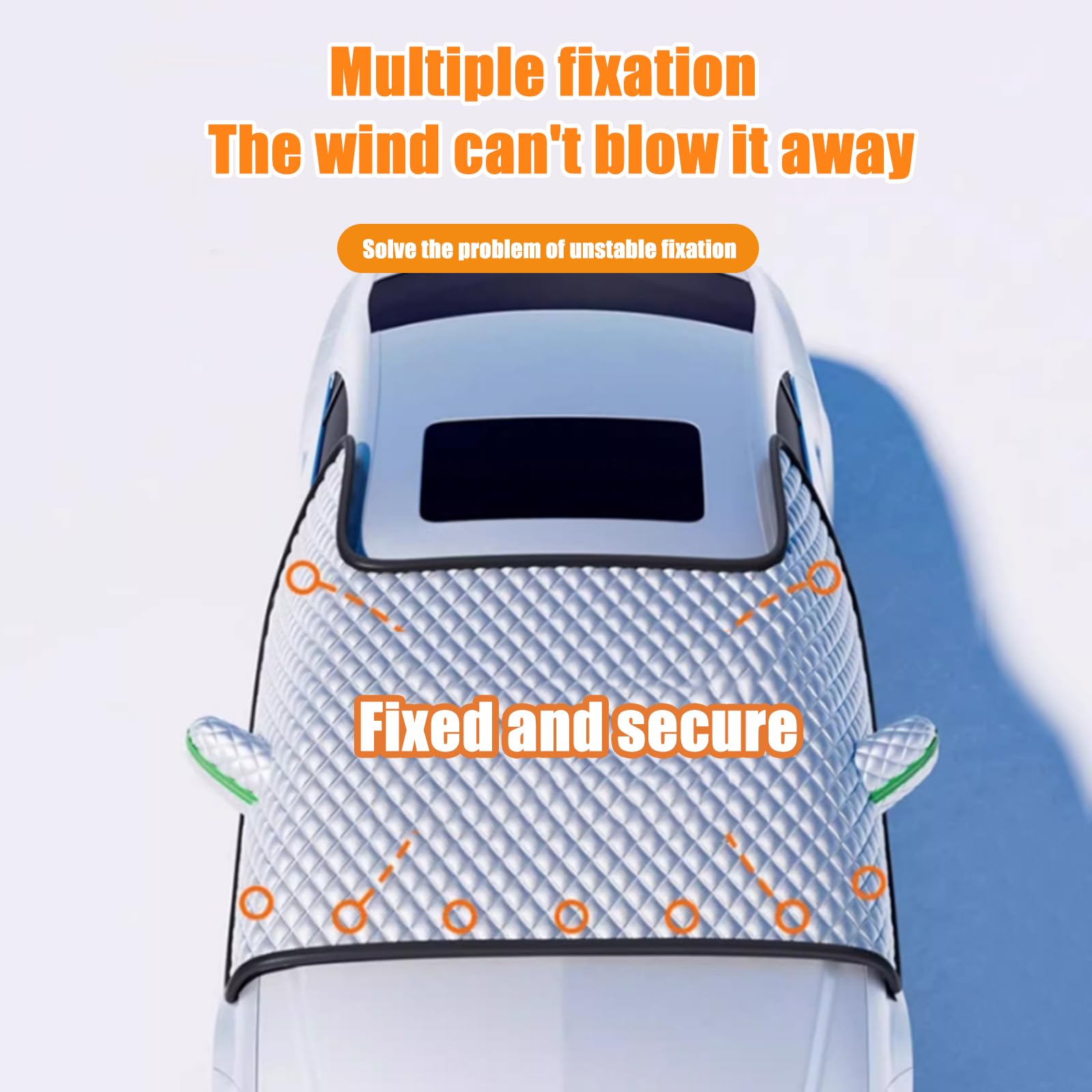 Couverture Pare-Brise Voiture pour Hyundai i20 2020-2023, Pare Brise Protection Couverture, Pare Protection pour Voiture, Protection Pare Brise Hiver