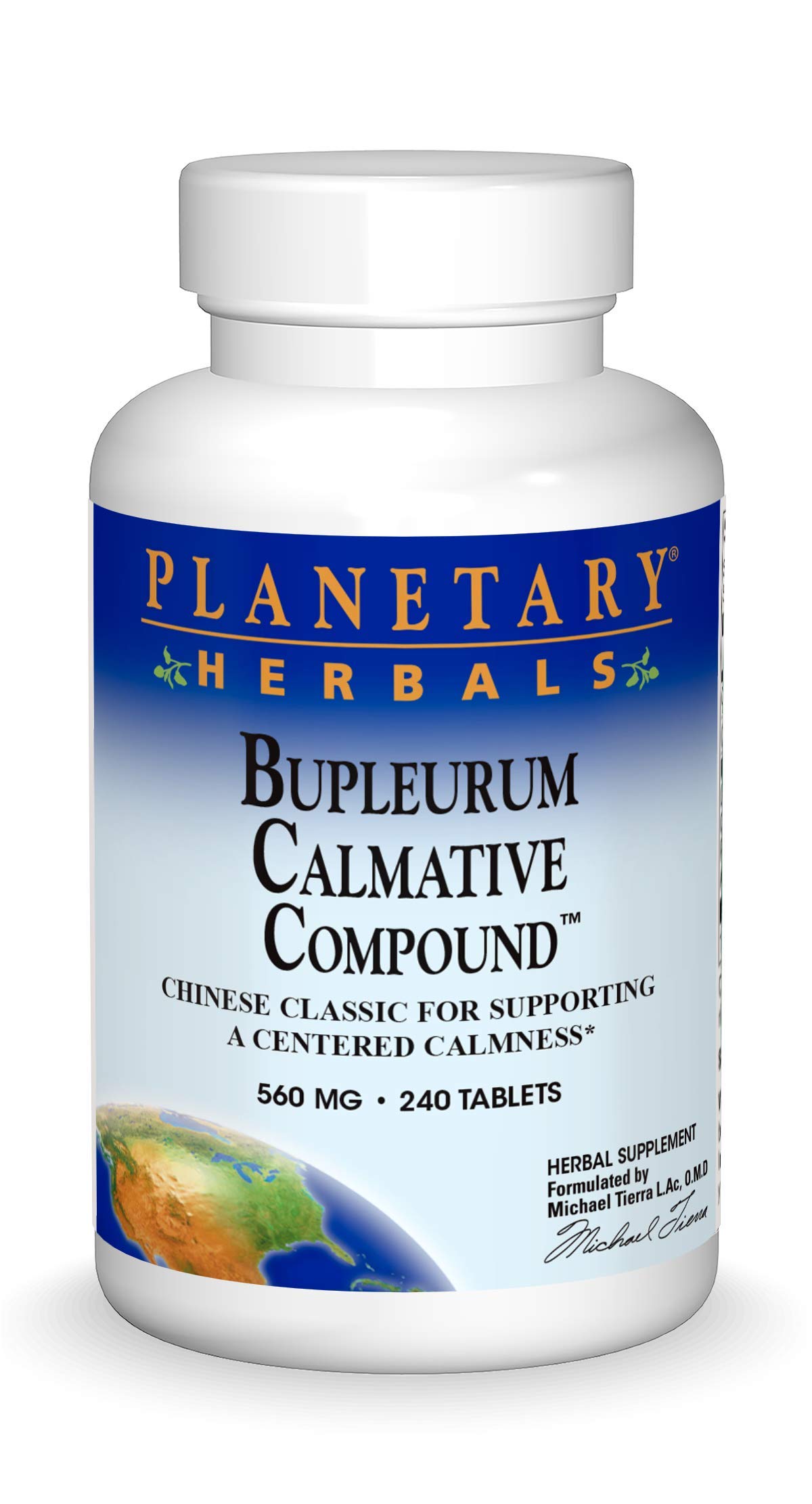 PLANETARY HERBALS Bupleurum Calmative Compound, Chinese Classic for Supporting a Centered Calmness, 240 Count
