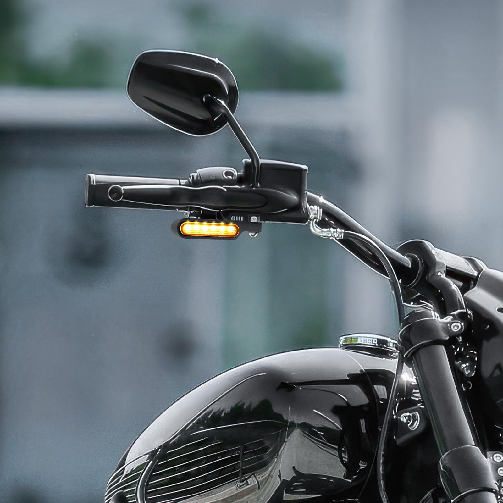 4 Frecce Moto Universali Ambra – Guscio Cromato, 12V, Filetto 10mm, Per Cruiser E Chopper - 5