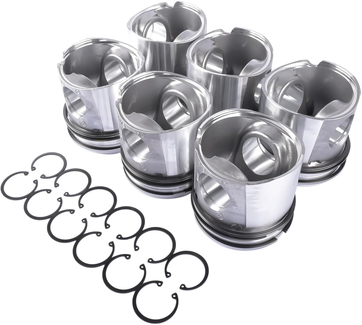3970192 Pistons & Rings Kit Replacement for 04-06 Ram 5.9L Cummins | for 2004 2005 2006 Ram 2500 3500 5.9L 359Cu. In. l6 DIESEL OHV Turbocharged Part# 3966678, 4089669, 3970192