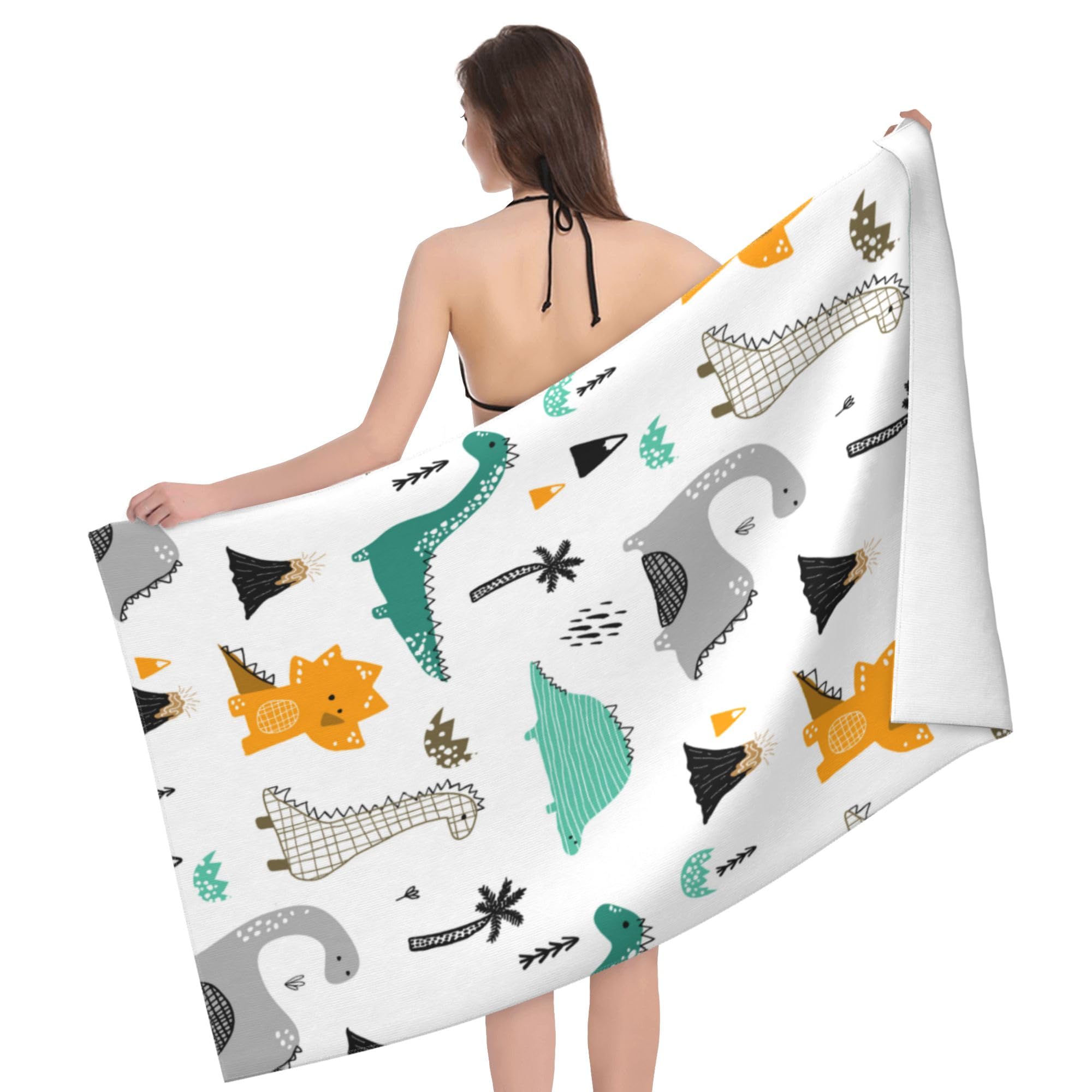 Personalized Chevron Beach Towel, image size:2000x2000