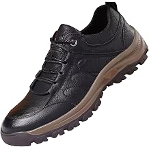 Mens Hiking Shoes UK Lace-Up Lightweight Walking Climbing Non Slip Sneakers Men Outdoor Sports Mountain Trekking Casual Trainers Stable & Cushioned Backpacking Camping Boots