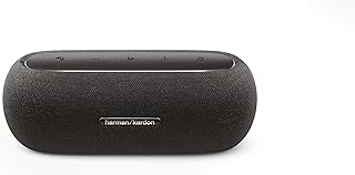 Harman Kardon Luna, Enceinte portable Bluetooth, autonomie de 12 h, étanche à l'eau et à la poussière IP67, son et basses puissantes, Noir