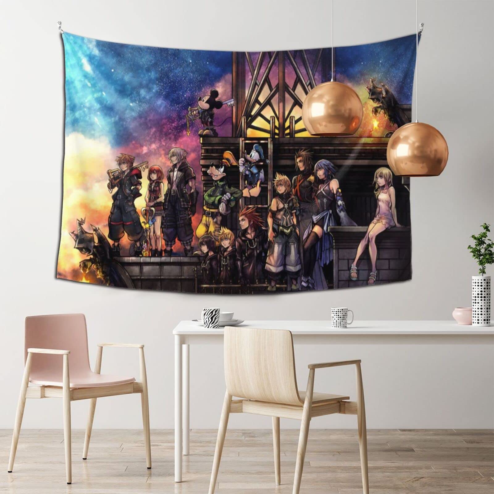 Amazon.co.jp: キングダムハーツ タペストリープリント壁布壁装飾装飾