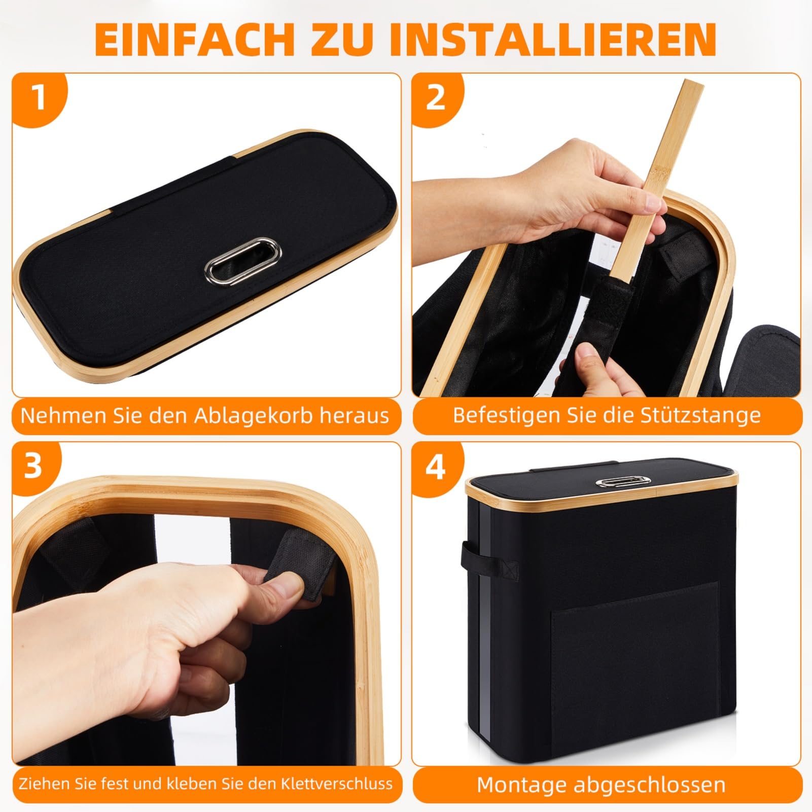 OUSFOT Toilettenpapier Aufbewahrung Korb mit Deckel, 32L Badezimmer Organizer klopapier Aufbewahrung Klopapier Aufbewahrung 12 Rollen Wasserdicht Geeignet für WC und Badezimmer