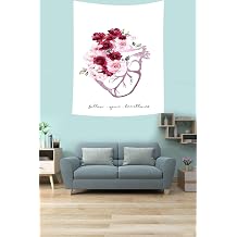 ontheclouds Kalp Anatomisi Sanat  Duvar  rt s  Tapestry, TYCTEHO55N169391279002924