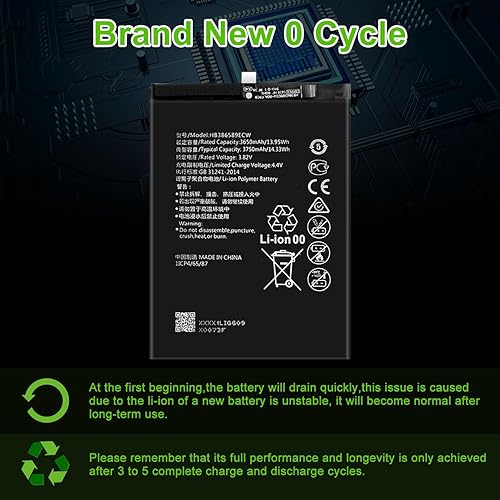 Miniatura 6 de WUHAO Batería de repuesto para Huawei Mate 20 Lite HB386589ECW, para Mate 20 Lite SNE-LX3 SNE-LX1, Nova 3 PAR-LX9, Honor 8X JSN-L21 JSN-L22 JSN-L23