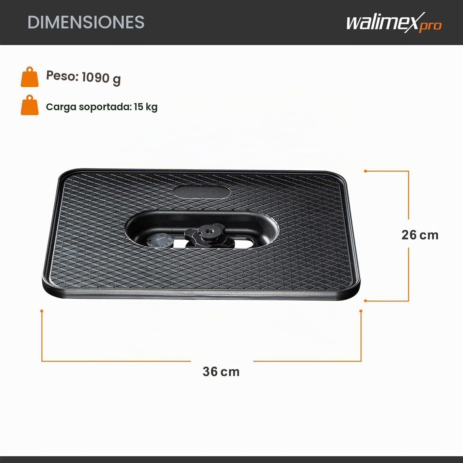 Walimex 15113 - Base de conexión para cámaras Digitales, Negro