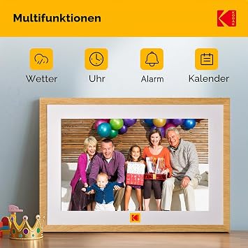 Kodak 10.1 Inch WiFi Digital Picture Frame with 4000 mAh Li-Battery Auto Rotation Built-in 32 GB Memory 1280 x 800 Touchscreen