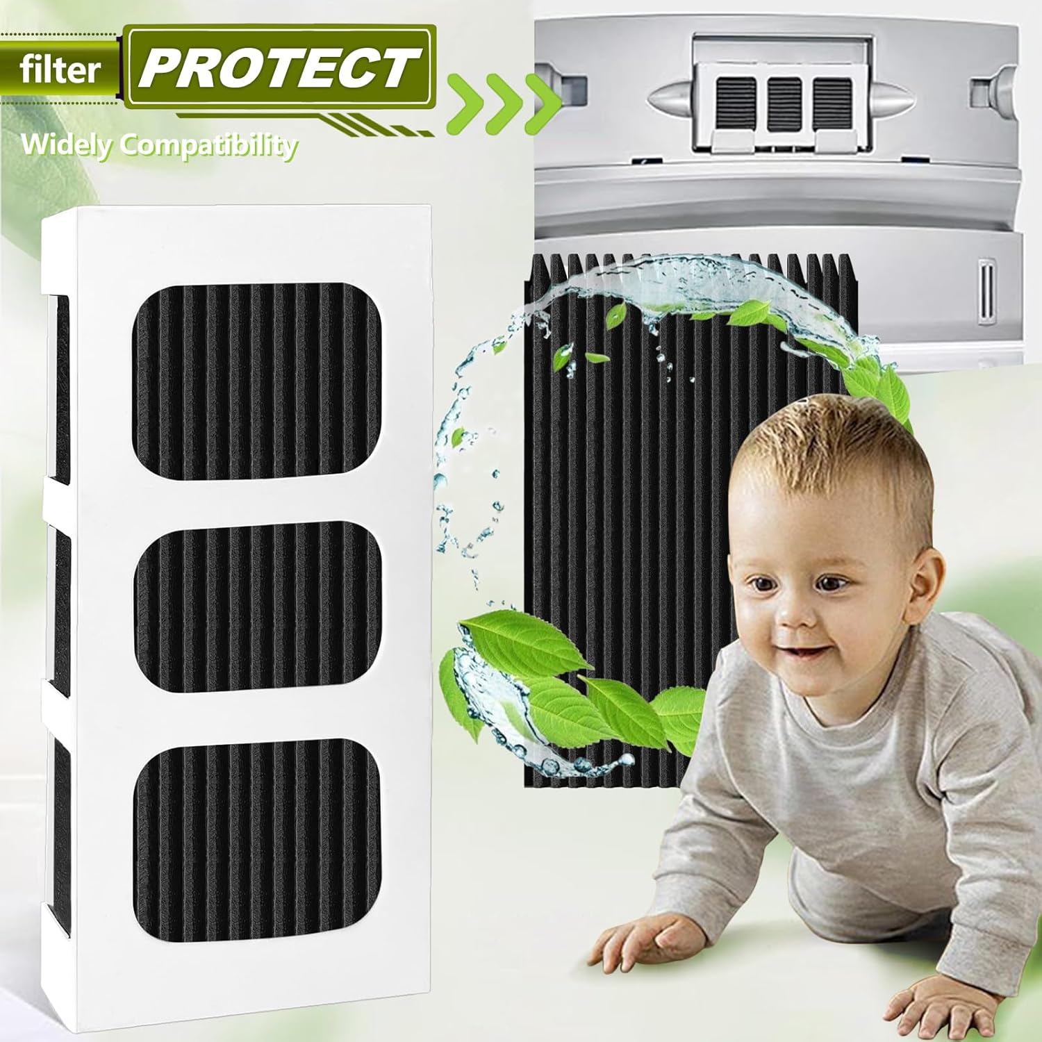 Confezione Da 4 Filtri Dell'aria Per Frigorifero PAULTRA2 Pure Air Ultra Ii~p142936105