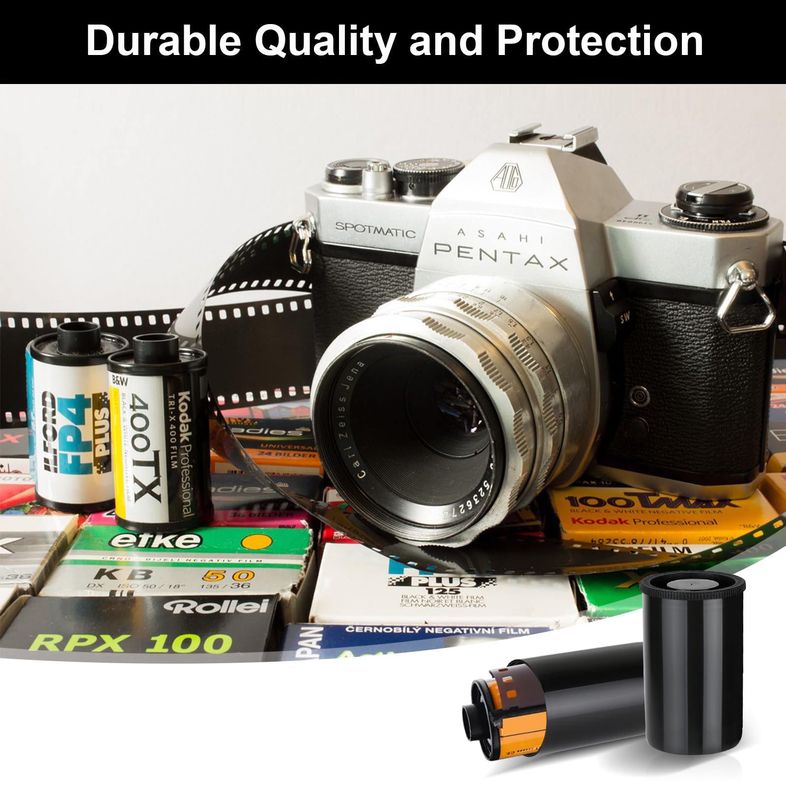 Amentalove 36Pcs Film Canisters 35mm, Film Canisters with Lids, Plastic Film Canister, Film Jars with Lid - Image 3