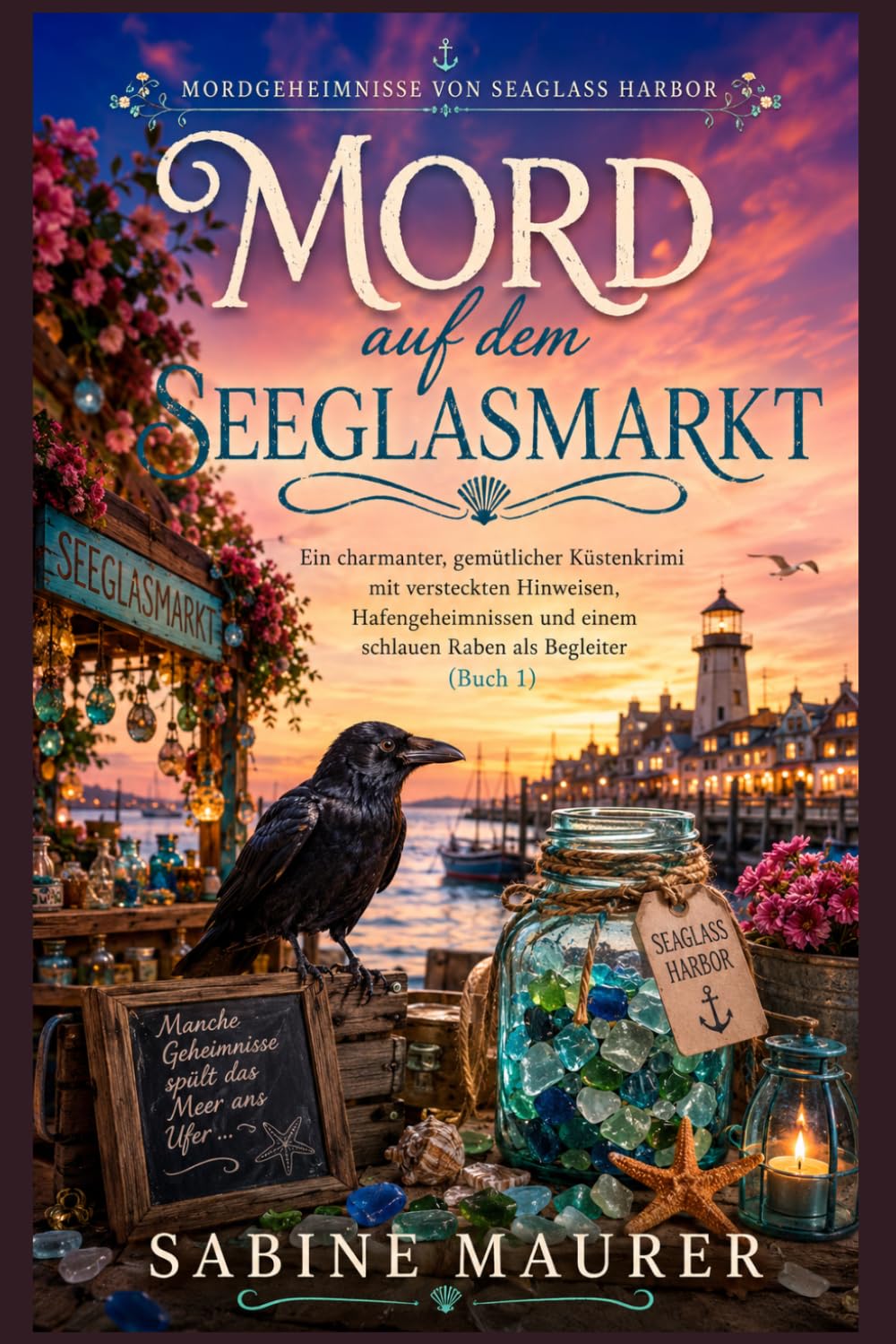 Mord auf dem Seeglasmarkt: Ein charmanter, gemütlicher Küstenkrimi mit versteckten Hinweisen, Hafengeheimnissen und einem schlauen Raben als Begleiter (Buch 1)