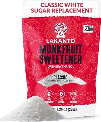 Lakanto Classic Monk Fruit Sweetener with Erythritol, 8.29 oz